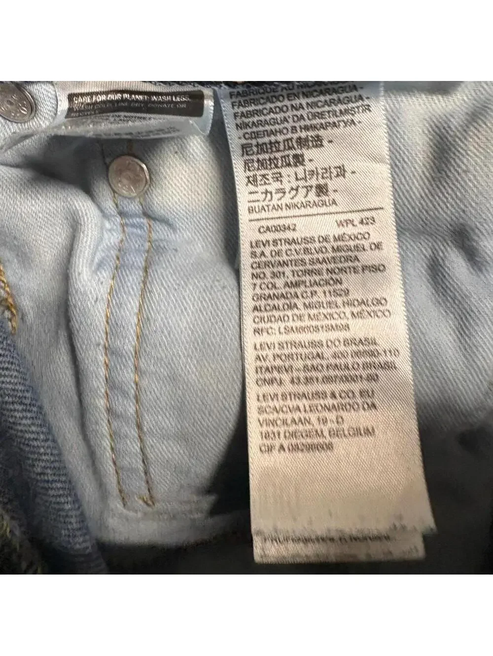 Levis 550 Relaxed Fit Jeans Mens 33x32 Blue Denim Medium Wash Red Tab